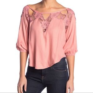 Tiare Hawaii Atlantis Lace Trim Blouse